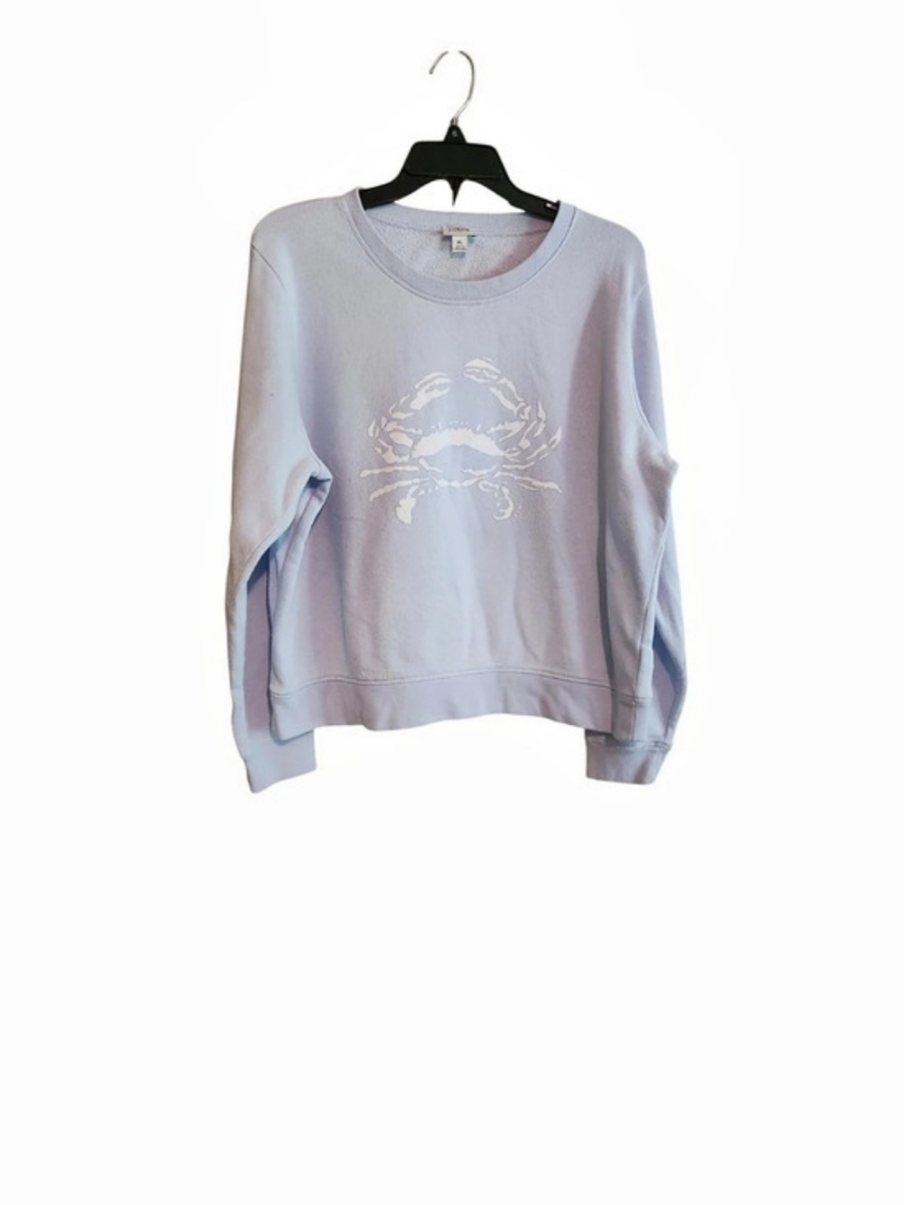 J.Crew Logo Crab Sweatshirt Light Blue XL